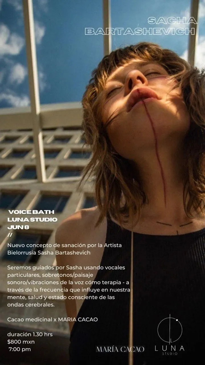 Voice bath at Luna Studio poster